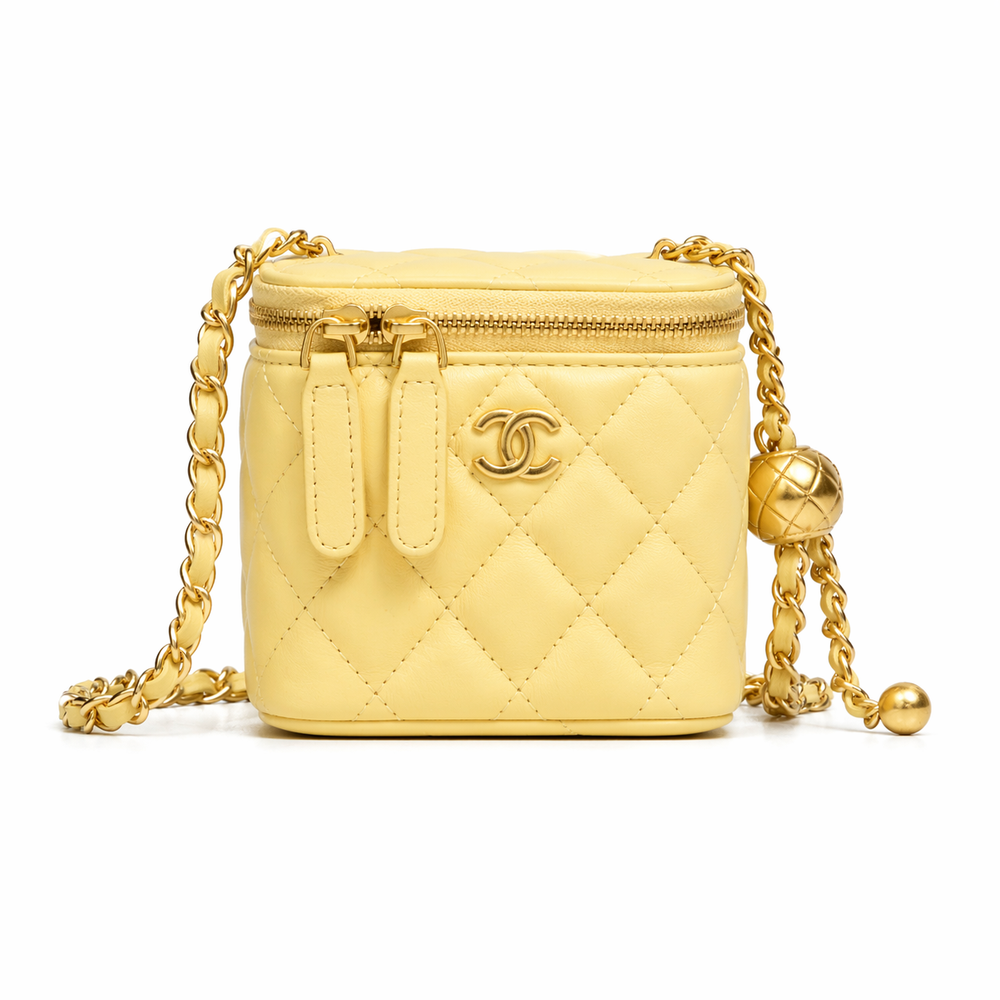Mini Vanity Bag gialla CC