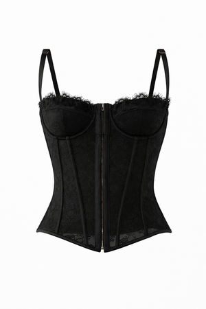 Corsetto pizzo Nero