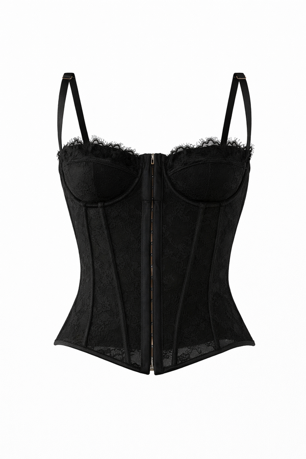 Corsetto pizzo Nero
