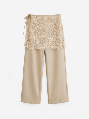 Set Pantalone + Gonna Lace Overlay