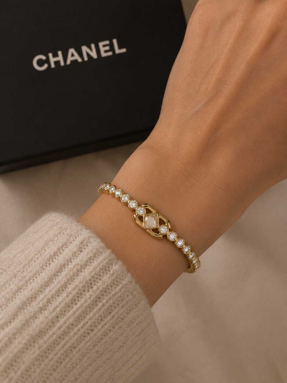 Bracciale Cristalli Oro