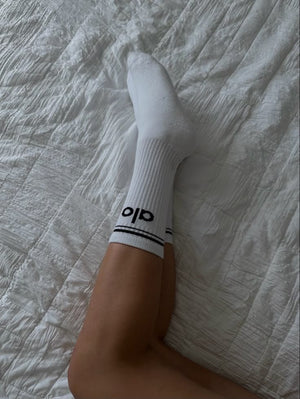 Calzini logo bianco