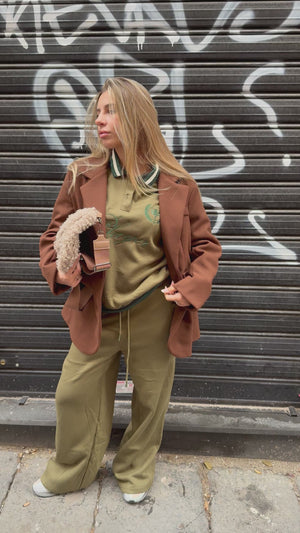 Blazer coat panno oversize