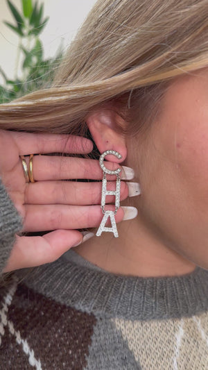 Orecchini chanel pendenti argento