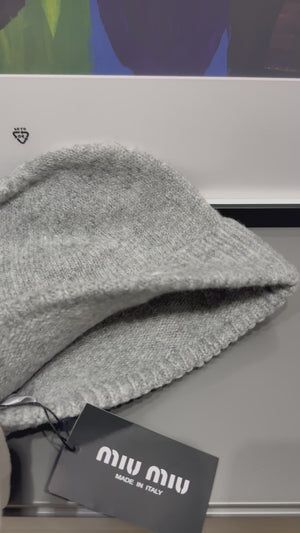 Cappello miumiu Classic grey soft